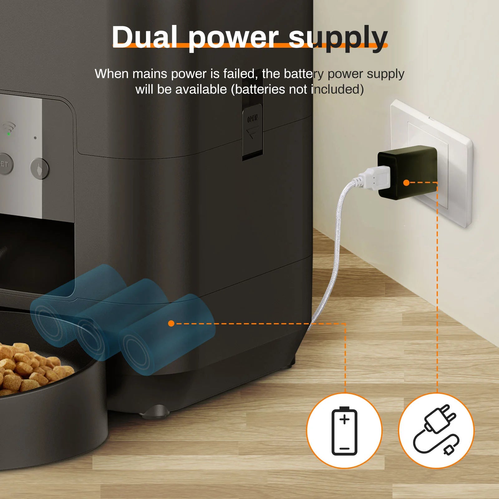 HEYBO 2L Intelligent Pet Feeder Automatically Feeds Pets