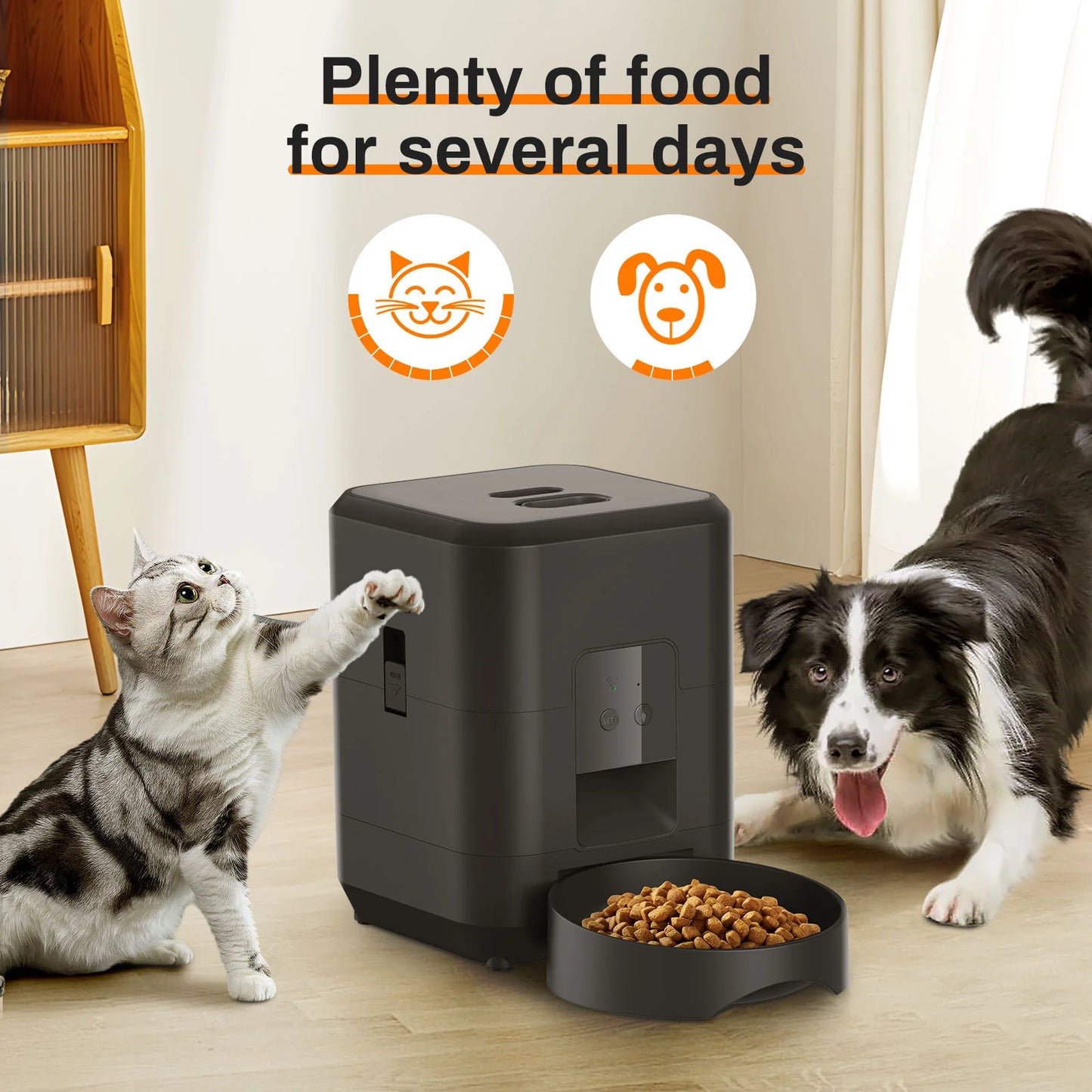 HEYBO 2L Intelligent Pet Feeder Automatically Feeds Pets